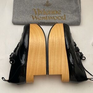 Vivienne Westwood BRAND NEW RARE ROCKING HORSE GILLIE BLK PATENT SS15 W BOX